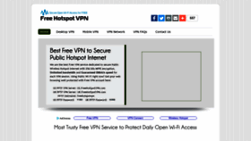 What Freehotspotvpn.com website looked like in 2019 (5 years ago)