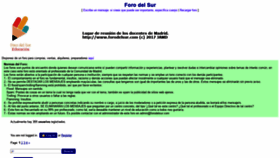 What Forodelsur.com website looked like in 2019 (5 years ago)
