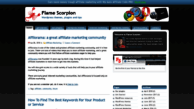 What Flamescorpion.com website looked like in 2019 (5 years ago)