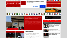 What Footballghana.com website looked like in 2019 (5 years ago)