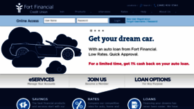 What Fortfinancialcu.com website looked like in 2019 (5 years ago)