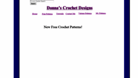 What Freepatternsdonnascrochetdesigns.com website looked like in 2019 (5 years ago)
