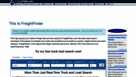 What Freightfinder.com website looked like in 2019 (5 years ago)