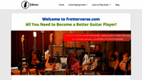 What Fretterverse.com website looked like in 2019 (5 years ago)