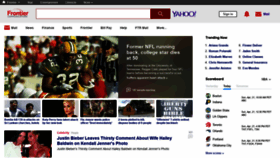 What Frontier.my.yahoo.com website looked like in 2019 (5 years ago)