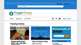 What Frugalfocus.com website looked like in 2019 (5 years ago)