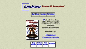 What Fundrummyconundrum.com website looked like in 2019 (5 years ago)