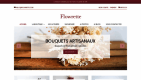 What Flowrette.com website looked like in 2019 (5 years ago)
