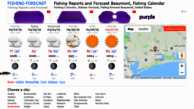 What Fishing-forecast.com website looked like in 2019 (5 years ago)