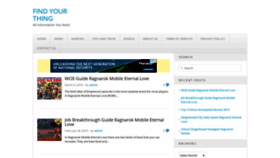 What Findurthing.com website looked like in 2019 (6 years ago)