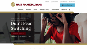 What Firstfinancialbank.com website looked like in 2019 (5 years ago)