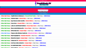 What Freshmusic.in website looked like in 2019 (4 years ago)