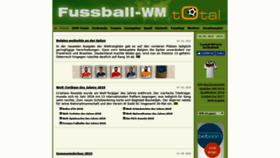 What Fussball-wm-total.de website looked like in 2019 (5 years ago)