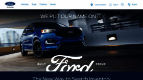 What Ford.com website looked like in 2019 (4 years ago)