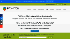 What Fitwatch.com website looked like in 2019 (4 years ago)