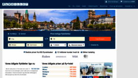 What Flybillet.dk website looked like in 2019 (5 years ago)