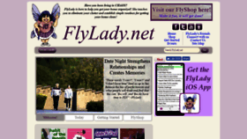 What Flylady.net website looked like in 2019 (5 years ago)