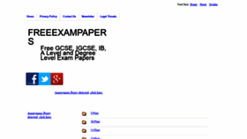 What Freeexampapers.com website looked like in 2019 (5 years ago)