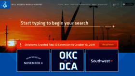What Flyokc.com website looked like in 2019 (5 years ago)