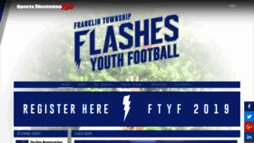 What Flashesyouthfootball.org website looked like in 2019 (5 years ago)