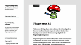 What Flugsvamp.net website looked like in 2019 (4 years ago)