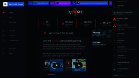 What Flame.gg website looked like in 2019 (4 years ago)
