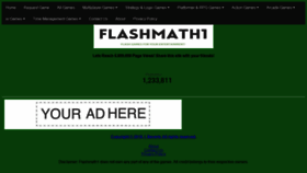 What Flashmath1.github.io website looked like in 2019 (4 years ago)