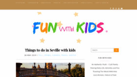 What Funwithkids.com website looked like in 2019 (4 years ago)