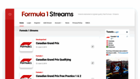 What Formula1streams.com website looked like in 2019 (4 years ago)