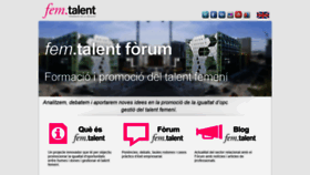 What Femtalent.cat website looked like in 2019 (4 years ago)