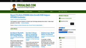 What Frugaldad.com website looked like in 2019 (4 years ago)