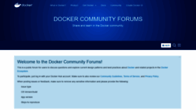 What Forums.docker.com website looked like in 2019 (6 years ago)
