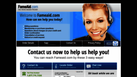 What Fameaid.com website looked like in 2019 (4 years ago)