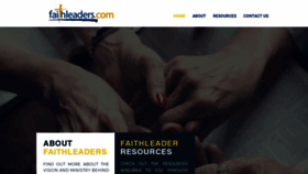 What Faithleaders.com website looked like in 2019 (4 years ago)