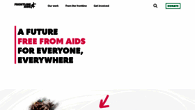 What Frontlineaids.org website looked like in 2019 (4 years ago)