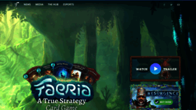 What Faeria.com website looked like in 2019 (4 years ago)