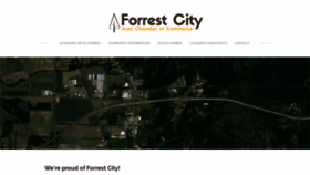 What Forrestcitychamber.com website looked like in 2019 (4 years ago)