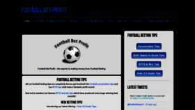 What Footballbetprofit.com website looked like in 2019 (4 years ago)