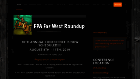 What Fpafarwestroundup.org website looked like in 2019 (4 years ago)