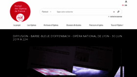What Franceoperas.fr website looked like in 2019 (4 years ago)