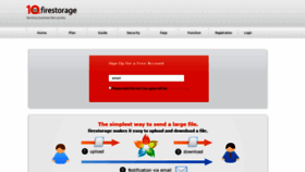 What Firestorage.com website looked like in 2019 (4 years ago)
