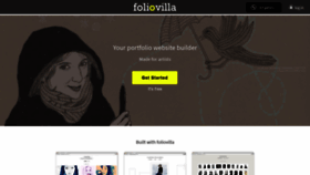 What Foliovilla.com website looked like in 2019 (4 years ago)