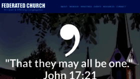 What Fedchurch.org website looked like in 2019 (4 years ago)