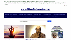 What Filosofiaesoterica.com website looked like in 2019 (4 years ago)