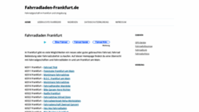 What Fahrradladen-frankfurt.de website looked like in 2019 (4 years ago)