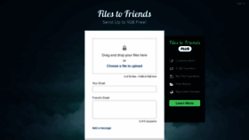 What Filestofriends.com website looked like in 2019 (4 years ago)