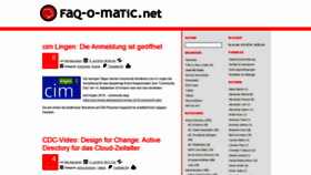 What Faq-o-matic.net website looked like in 2019 (4 years ago)