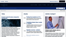 What Financnik.cz website looked like in 2019 (4 years ago)