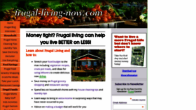 What Frugal-living-now.com website looked like in 2019 (4 years ago)