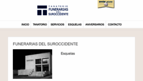 What Funerariasdelsuroccidente.es website looked like in 2019 (4 years ago)
